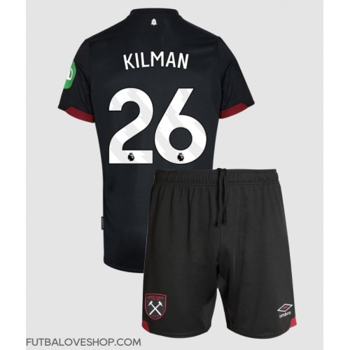 Dres West Ham United Max Kilman #26 Preč pre deti 2024-25 Krátky Rukáv (+ trenírky)